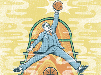 James Nainsmith ball basket basket ball basketball design illstration ilustración james nainsmith magazine press print surrealism