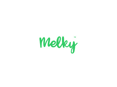 Melky branding design logo