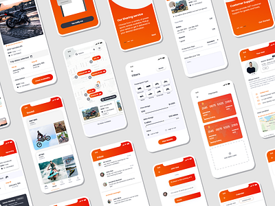 Joyriid app screens mockup