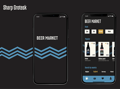 Online beer market app design ui ux