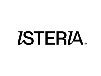 Isteria. adobe branding clean design graphic graphic design logo logo design minimal modern symbol vector