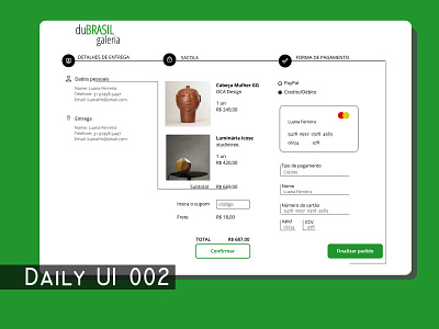 Daily002 - Credict Card Check Out daily 100 challenge dailyui002 design ui