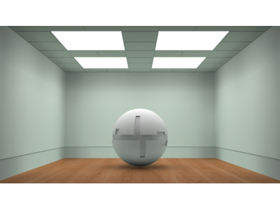 Sphere in Room blender