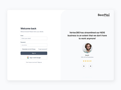 Dashboard | Login Page