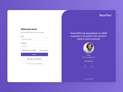 Dashboard | Login Page