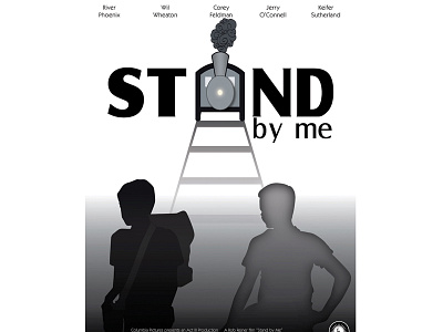01 Standbyme Dribble movie poster stand by me wip