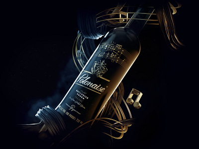 Black vodka 3d 3d art design designs illustration packaging