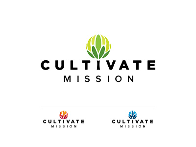 Cultivate Mission Identity branding identity illustration logo typography vector