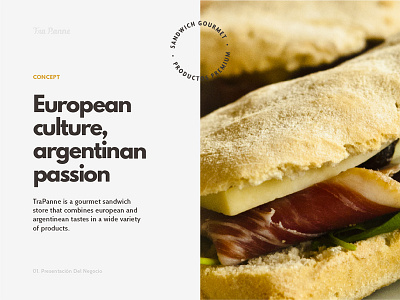 Tra Panne Brochure brochure editorial design gourmet presentation sandwich
