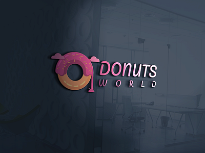 Logo design for Donuts World branding design logo logo design