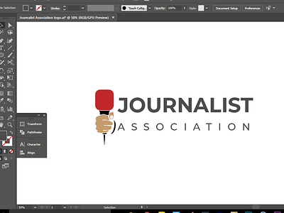 journalist association Logo design branding icon illustration logo logo design logo presentation typography