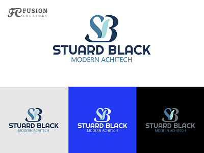 Logo design for Stuard Black architect branding illustration logo logo design logo presentation stuard black vector