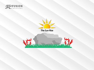 The sun Rise art work branding design fusioncreator icon illustration logo logo design logo presentation typography