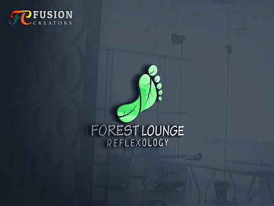 Forest Lounge Logo design project branding design fusioncreator icon illustration logo logo design logo presentation typography vector