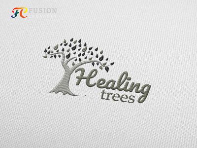healing tree Logo design project art work design designer fusioncreator illustration logo logo design logo presentation typography vector web