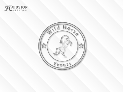 Wild horse Events branding design designer fusioncreator illustration logo logo design logo presentation typography vector