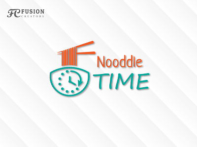 nooodle time branding design fusioncreator illustration logo logo design logo presentation typography vector