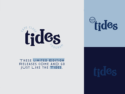 CC:TIDES brand branding cape clasp cape cod design logo ocean program tides type typography