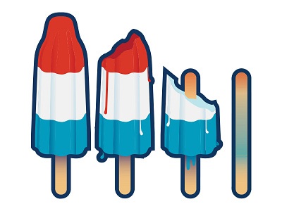 Rocket Pop illustration popsicle vector