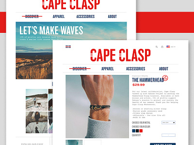 Cape Clasp 004 branding coding design html layout photography type web website