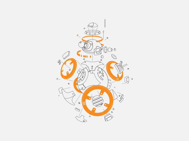 BB-8 Boom disney lucasfilm style guide illustration licensing bb-8 bb8 star wars
