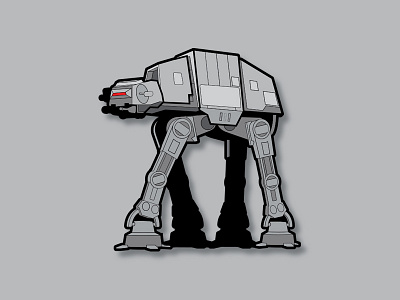 Star Wars Pin 002 at at enamelpin illustration star wars starwars vector vehicle