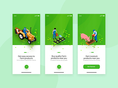 Onboarding Screen (Farm produce app) app branding design ui