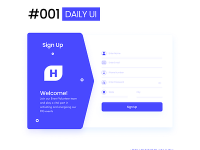 Daily UI Challenge 001
Sign up Modal