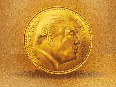 one yuge gold coin