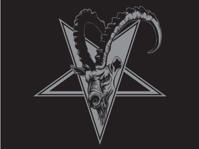 Goat In A Pentagram devil goat hell pentagram satan