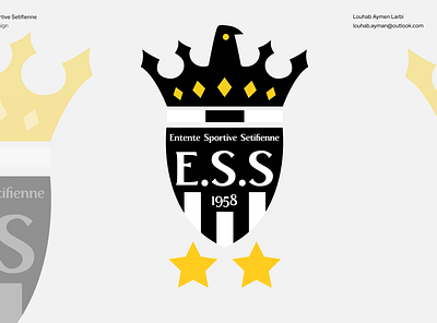 ESS soccer club redesign algeria badges branding design eagle football illustration logo logo design redesign soccer soccer badge soccer logo vector