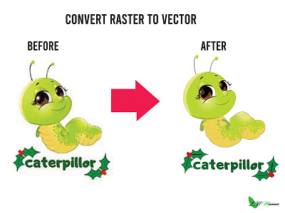 Image Trace illustraion raster to vector tracing
