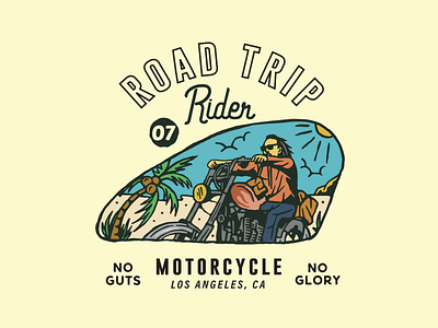 Road Trip apparel art branding chopper design illustration motorcycle motorsport typography vector vintage vintagestyle