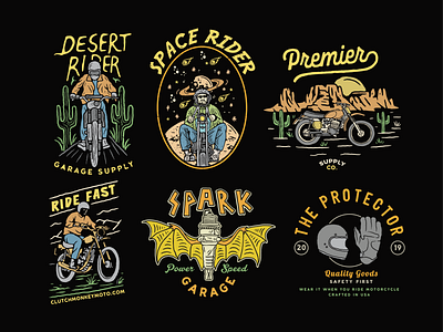 Its about motorcycle apparel art branding design illustration illustrator lettering type typography vector
