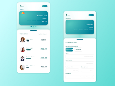 Wallet Credit Card Design dailyuichallenge designui ui uidesign