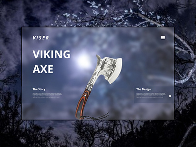 Viking Axe website UI design