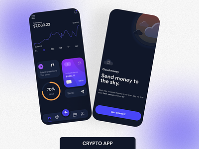 Crypto Wallet App UI Design