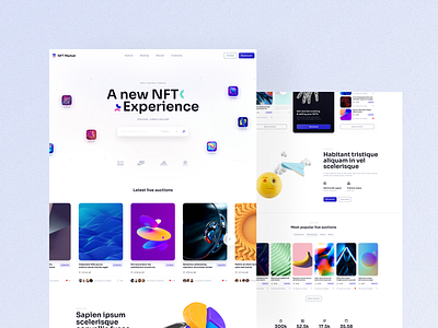 NFT Landing page UI Design