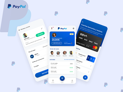 Paypal App Redesign app app design app ui design design minimal money transection paypal paypal app paypal app ui paypal redesign ui user interface ux