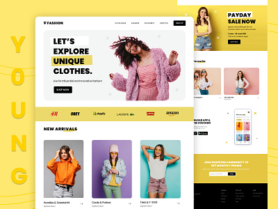 Fashion E-commerce Website Landing Page Design