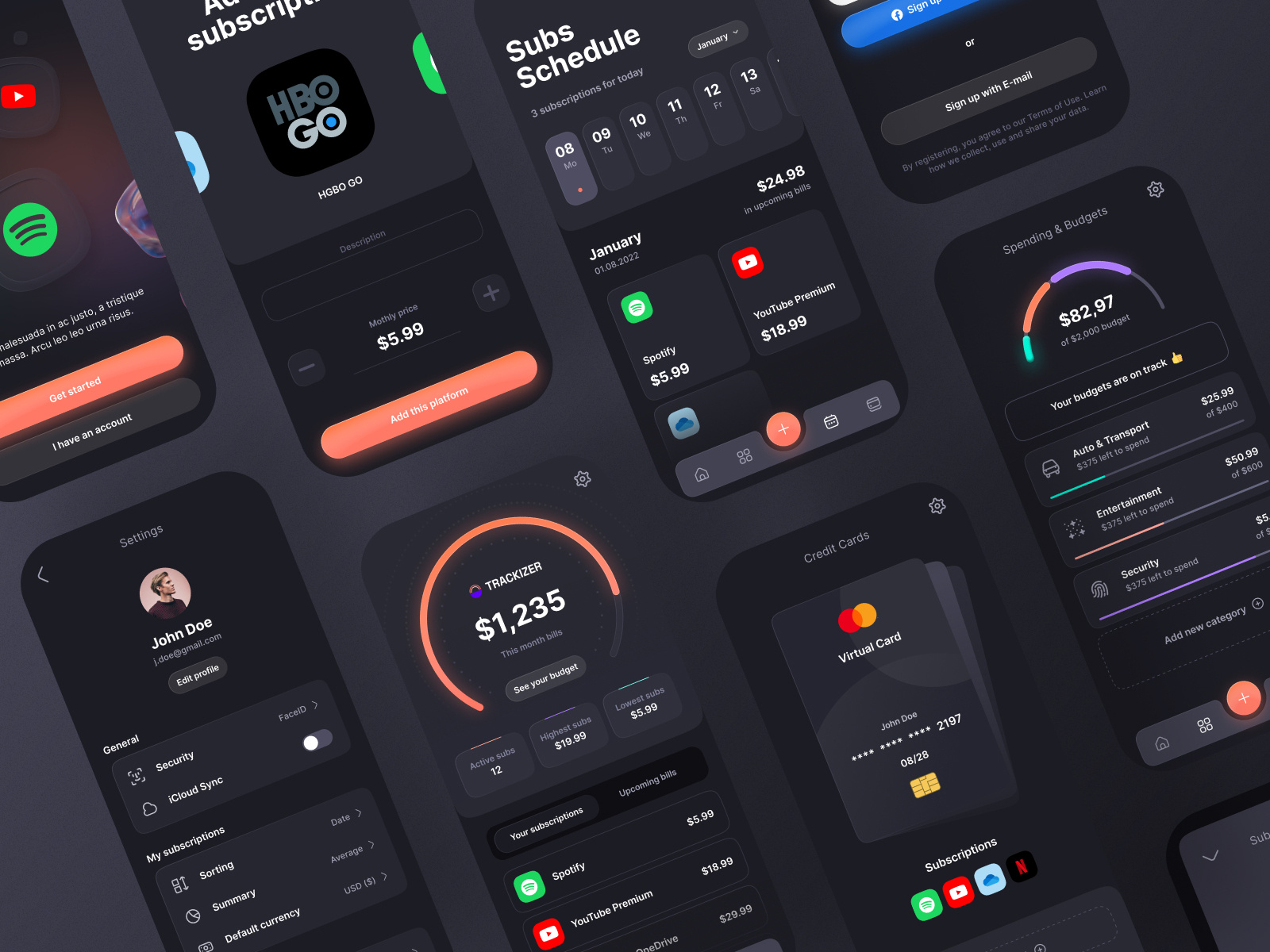 Subscription Tracker App Ui Design By Sheikh Ayshi On Dribbble