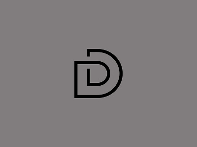 LD monogram clean identity logo modern monogram personal branding
