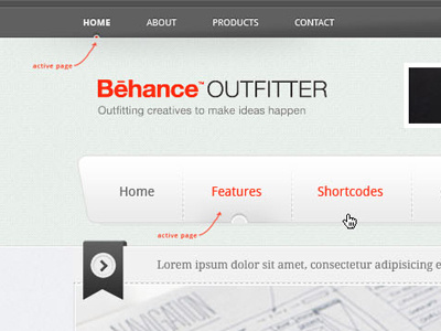 Outfitter: #1 design interface web
