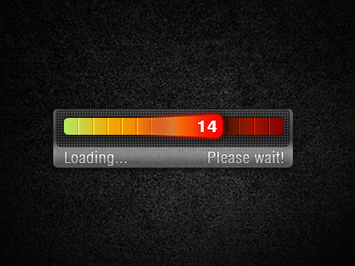 Loading bar glow loading preloader progress timer ui