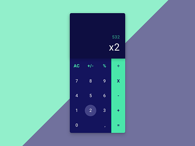 #004 Calculator app calculator daily dailyui dailyui 004 design flat interface design ui ux