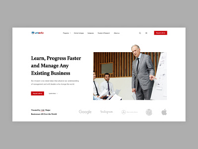 Business School Landing Page