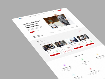 Business School Landing Page - 2 branding landingpage minimal ui ui design webdesign