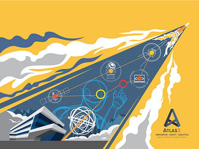 AtlasX Launch Poster Design