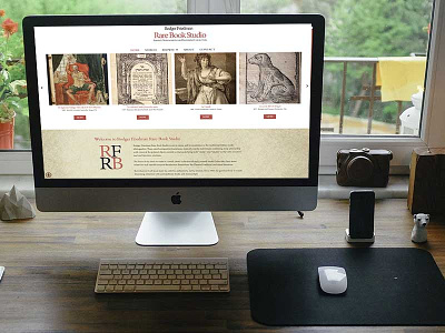 Rare Book Studio website design wordpress