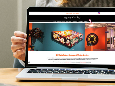 Devine Design Website for Art Installation Design design web design websitedesigner wordpress
